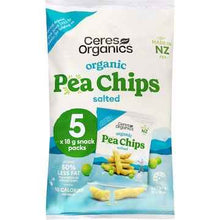 Ceres Organics Pea Chips Salted 18g x 5 pack