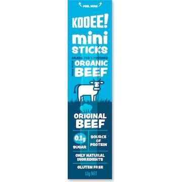 Kooee Mini Sticks Organic Beef Original 15g x 5 pack