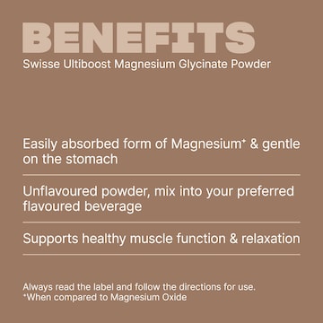 Swisse Ultiboost Magnesium Glycinate Powder 140g