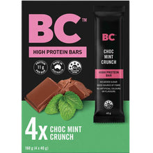 BC Snacks High Protein Bars Choc Mint Crunch 4 pack