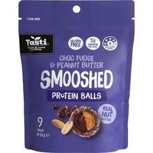 Tasti Smooshed Protein Balls Choc Fudge & Peanut Butter 9 pack