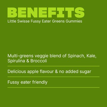 Little Swisse Fussy Eater Greens Gummies 40 pack