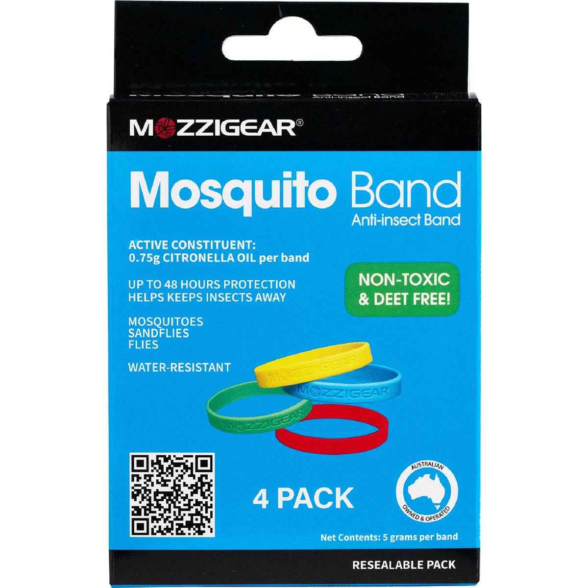 Mozzigear Mosquito Adult Bands 4 pack