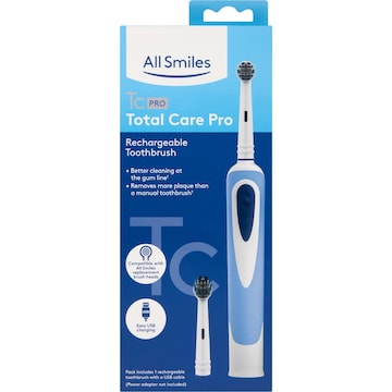 All Smiles Rechargeable Electric Toothbrush 1 pack