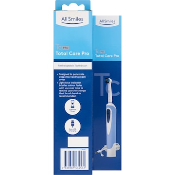 All Smiles Rechargeable Electric Toothbrush 1 pack