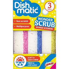 Dishmatic Wonder Scrub Sponge Scourers 3 pack