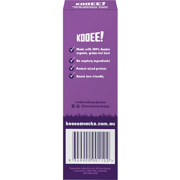 Kooee Mini Sticks Organic Beef Pizza Italiano 5 pack