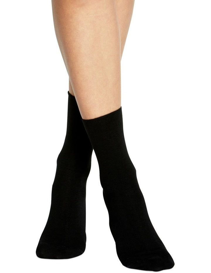 Comfort Top Sock in Black