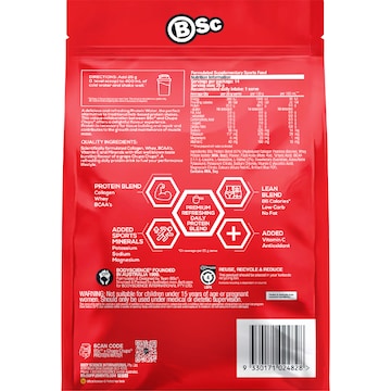 BSc x Chupa Chups Protein Water Grape 350g