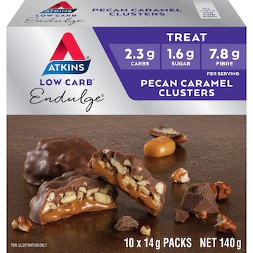 Atkins Endulge Pecan Caramel Clusters 10 pack