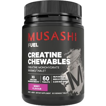 Musashi Creatine Chewable Tablets Berry Flavour 60 pack