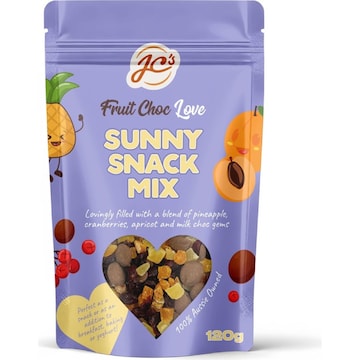 JC's Fruit Choc Sunny Snack Mix 120g