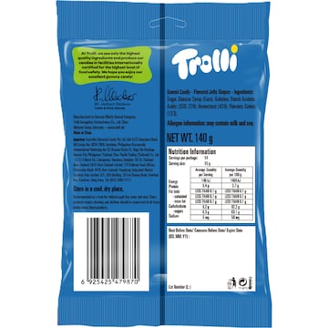 Trolli Blue Raspberry Cloud Lollies 140g