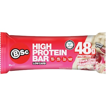 BSc High Protein Bar White Choc Raspberry 92g