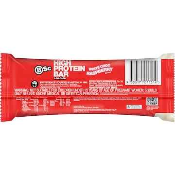 BSc High Protein Bar White Choc Raspberry 92g