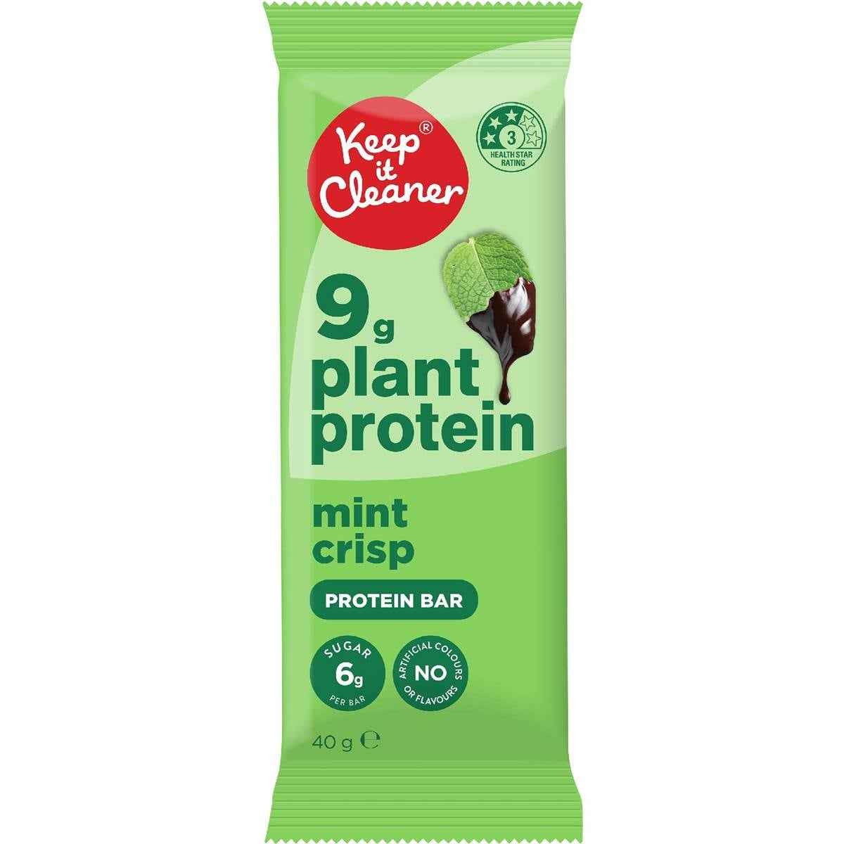 Keep It Cleaner Plant Protein Bar Mint Crisp 40g