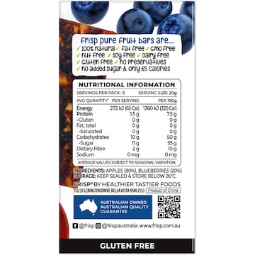 Fruit & Berry Mini Bars - Apple & Blueberry, 5 Pack