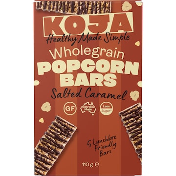 Koja Wholegrain Popcorn Bar Salted Caramel 5 pack