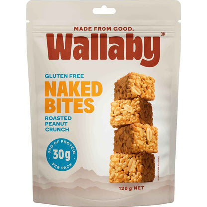 Wallaby Naked Bites Roasted Peanut Crunch 120g