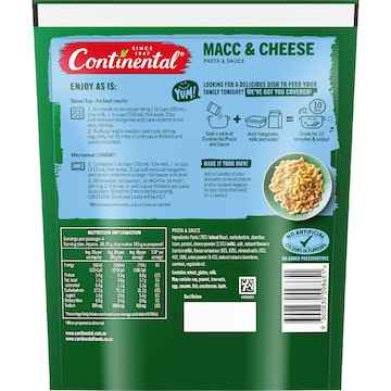 Continental Pasta & Sauce Macc & Cheese 145g