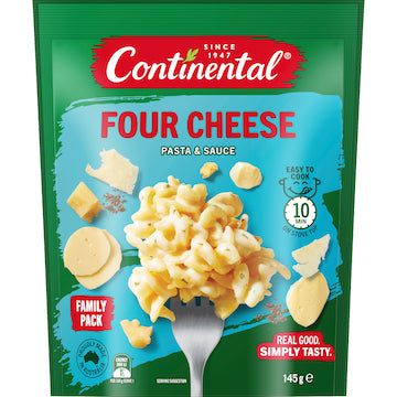 Continental Four Cheese Pasta & Sauce 145g