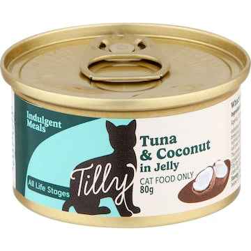 Tilly Wet Cat Food Can Tuna & Coconut In Jelly 80g