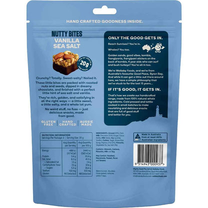 Wallaby Gluten Free Nutty Bites Vanilla Sea Salt 120g