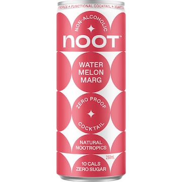 Noot Non Alcoholic Cocktail Watermelon Margarita 250mL x 4 pack