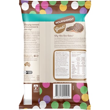 Table Of Plenty Mini Rice Cakes Milk Chocolate With 100s & 1000s 6 pack