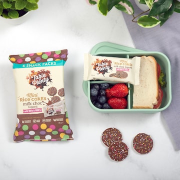 Table Of Plenty Mini Rice Cakes Milk Chocolate With 100s & 1000s 6 pack