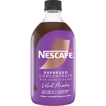 Nescafe Espresso Concentrate Velvet Mocha Liquid Coffee 500mL