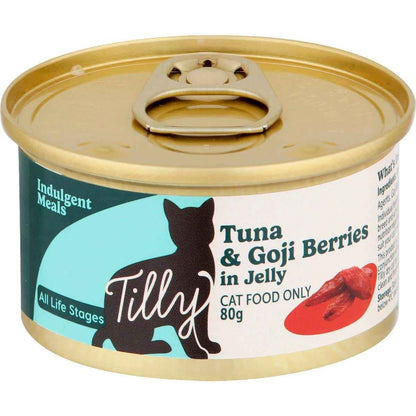 Tilly Wet Cat Food Can Tuna & Goji Berry In Jelly 80g