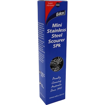 Edco Mini Stainless Steel Scourers 5 pack