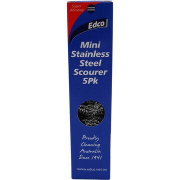Edco Mini Stainless Steel Scourers 5 pack