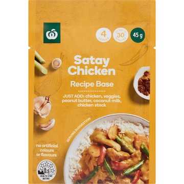 Woolworths Recipe Base Satay Chicken 45g
