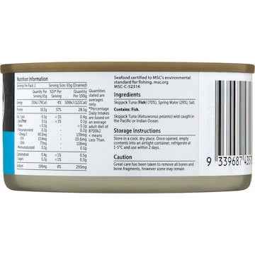 Woolworths Tuna Chunks In Springwater 185g