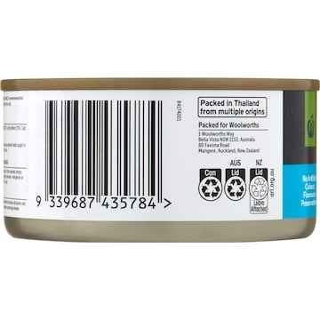 Woolworths Tuna Chunks In Springwater 185g