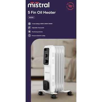 Mistral 5 Fin Oil Heater each