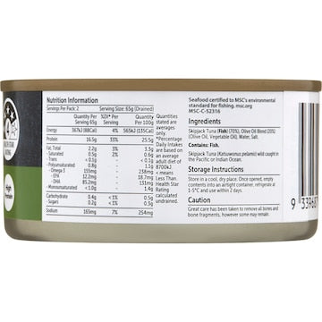 Woolworths Tuna Chunks In Olive Oil Blend 185g