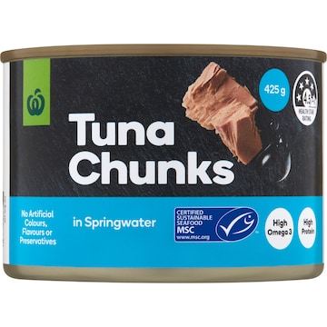 Woolworths Tuna Chunks In Springwater 425g