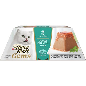 Fancy Feast Gems Mousse Pate With Tuna Wet Cat Food 57g x 2 pack
