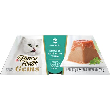 Fancy Feast Gems Mousse Pate With Tuna Wet Cat Food 57g x 2 pack