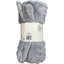 Plush Throw Grey each