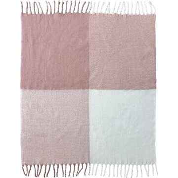 Faux Wool Throw Mauve each