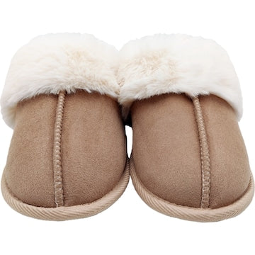 Ladies Scuff Slippers Beige Size 7/8 each