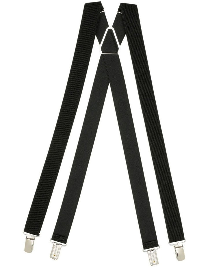 Plain Braces 25mm in Black