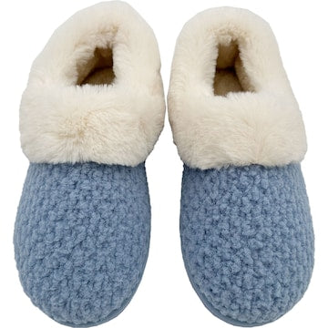 Ladies Moccasin Slippers Blue Size 7/8 each