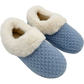 Ladies Moccasin Slippers Blue Size 7/8 each