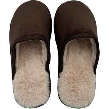 Mens Slide Slippers Chocolate Size 11/12 each