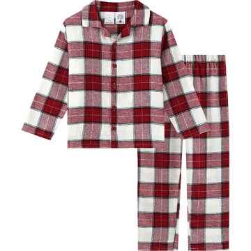 Kids Flannelette Pyjamas Red Size 2 each